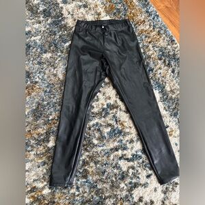 Women’s Express Black Faux Leather leggings